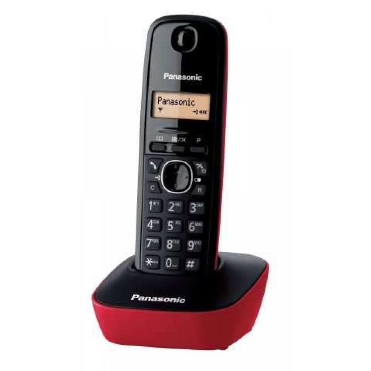 Panasonic 樂聲 KX-TG1611HK(R) DECT 數碼室內無線電話 (紅色) - 50組來電顯示，10組重撥記憶